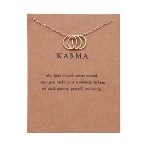 THREE RING KARMA NECKLACE‎